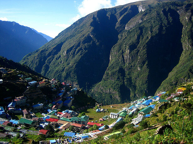 Vistas desde lo alto de Namche Baazar