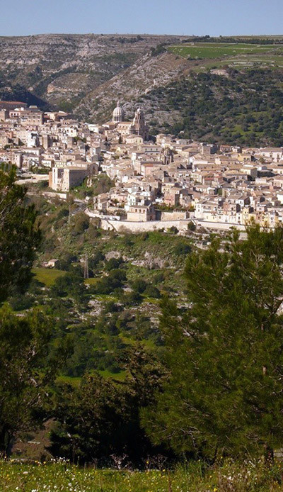 Vista aérea a Ragusa Ibla