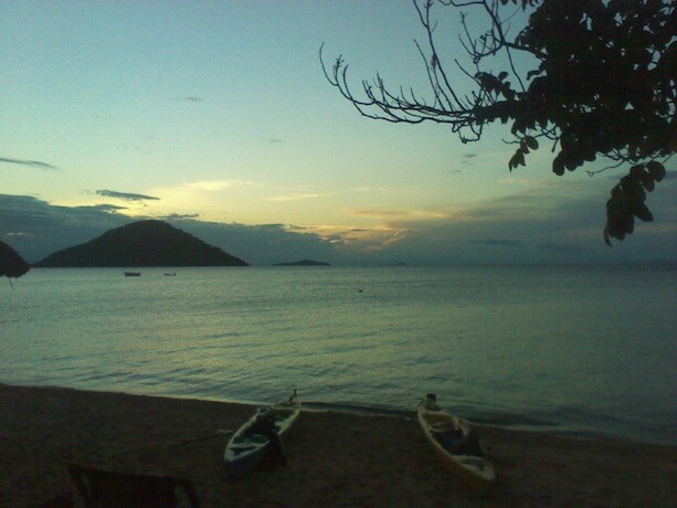 Atardecer en el Lago Malawi