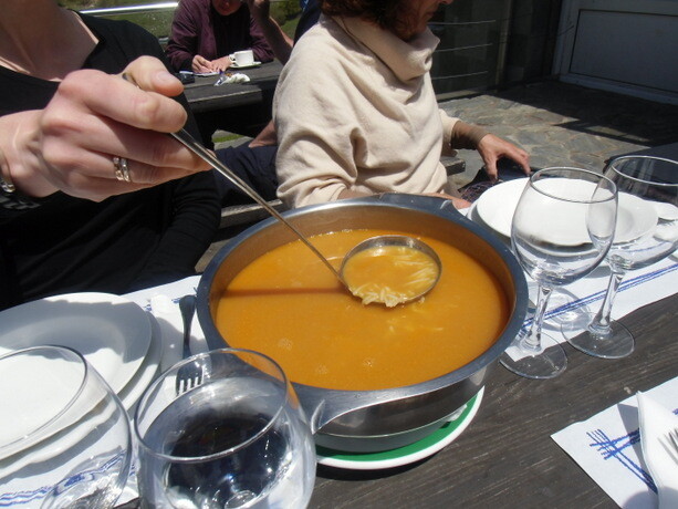 La sopa que precede al cocido liebanés estaba tremenda