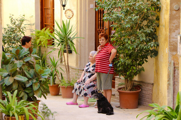 Al fresco en Birgu (Vittoriosa), Malta