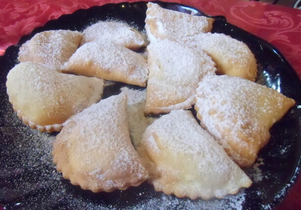 Uno de los postres que probamos en Sicilia. Estaban rellenas de ricota y chocolate. Espectacular