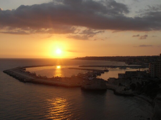 Atardecer en la Sciacca, pueblo que visitamos en Sicilia