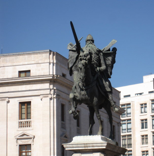 La estatua de El Cid