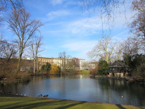 El parque Hofgarten. El parque público más antiguo de Alemania