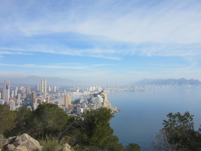 Vistas de Benidorm desde el mirador de la torre