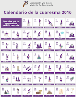 Calendario Interactivo de de Cuaresma, Balmaseda 2016