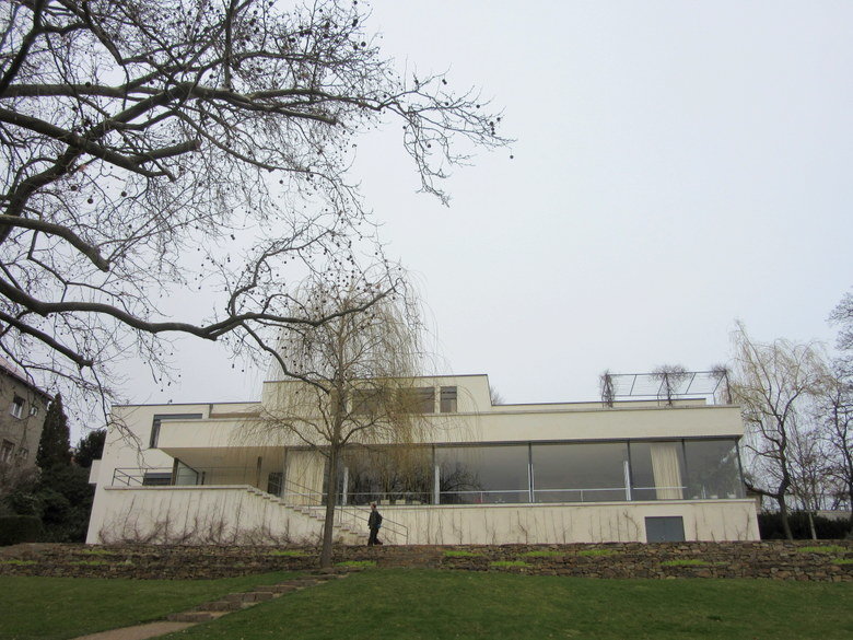 El exterior de la Villa Tugendhat...