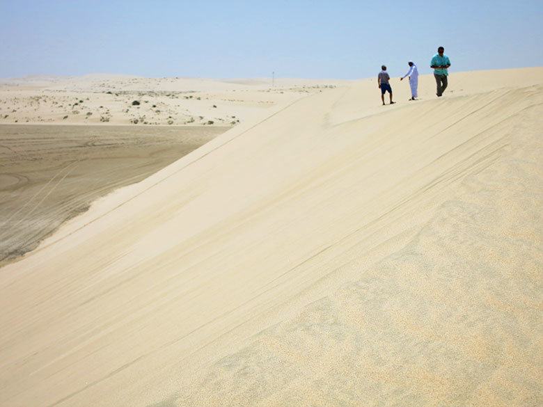 Caminando sobre las dunas