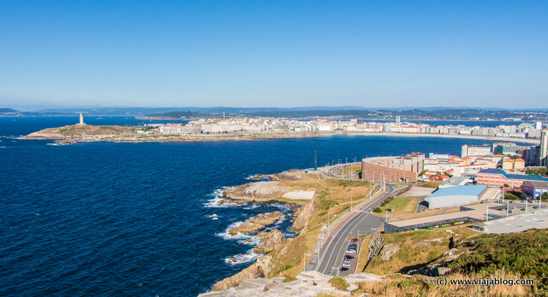 Vista parcial de la Coruña