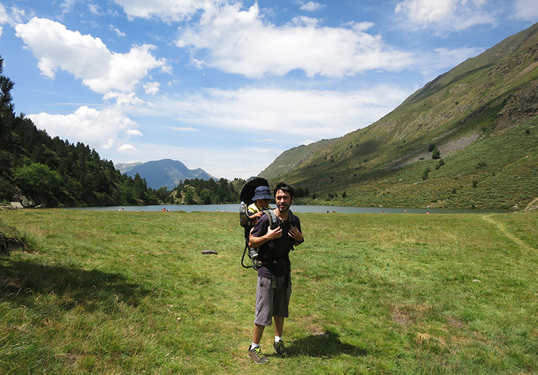 Llegando al lago de Font Viva