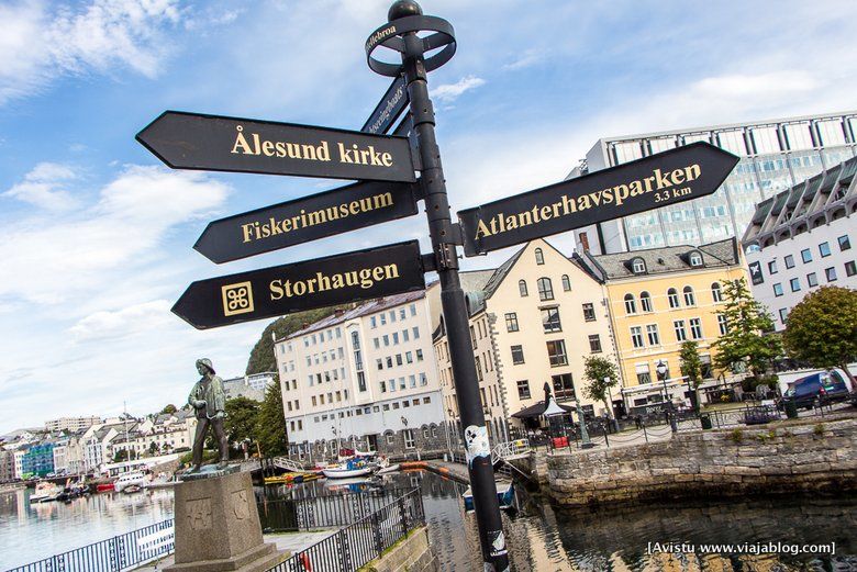 Indicador Callejero, Alesund, Noruega